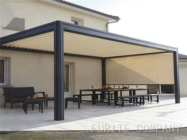 Pergola Sun Shading Cover Aluminum Retractable Awning