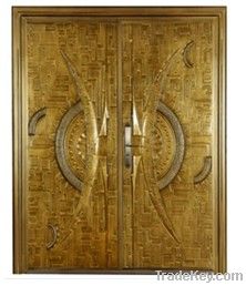 Wholly-Aluminum-Cast Carving double door