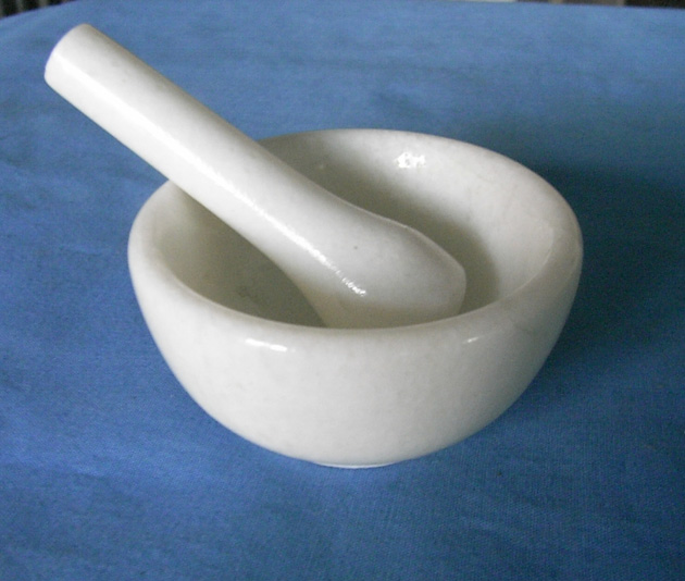 Marble Mortar and Pestle