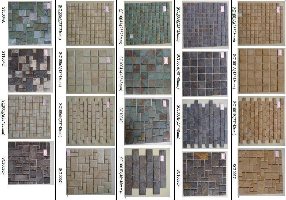 Glazed mosaic tile