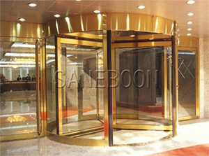 Automatic revolving door