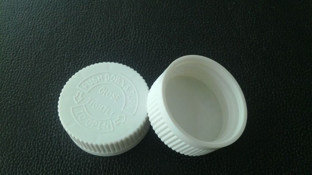 plastic medicine safety cap