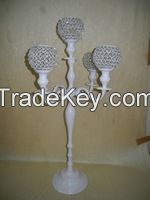 crystal ball candelabra candle holder 