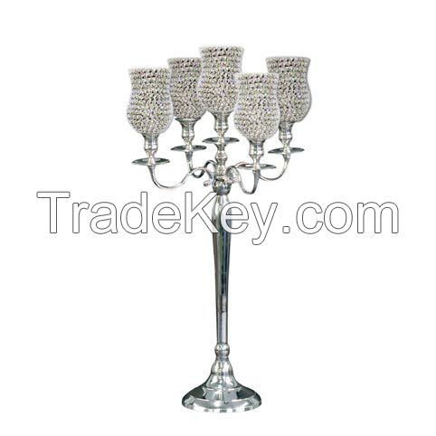 crystal ball candelabra candle holder 