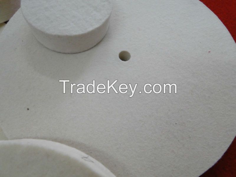 wool felt polishing wheels for polishing stone/marble/glass