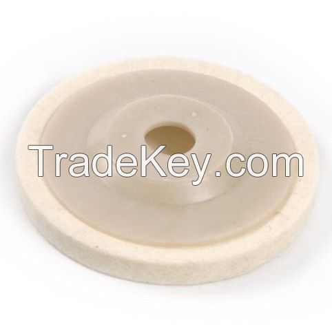 Wool felt polishing wheels for stainless steel, stone