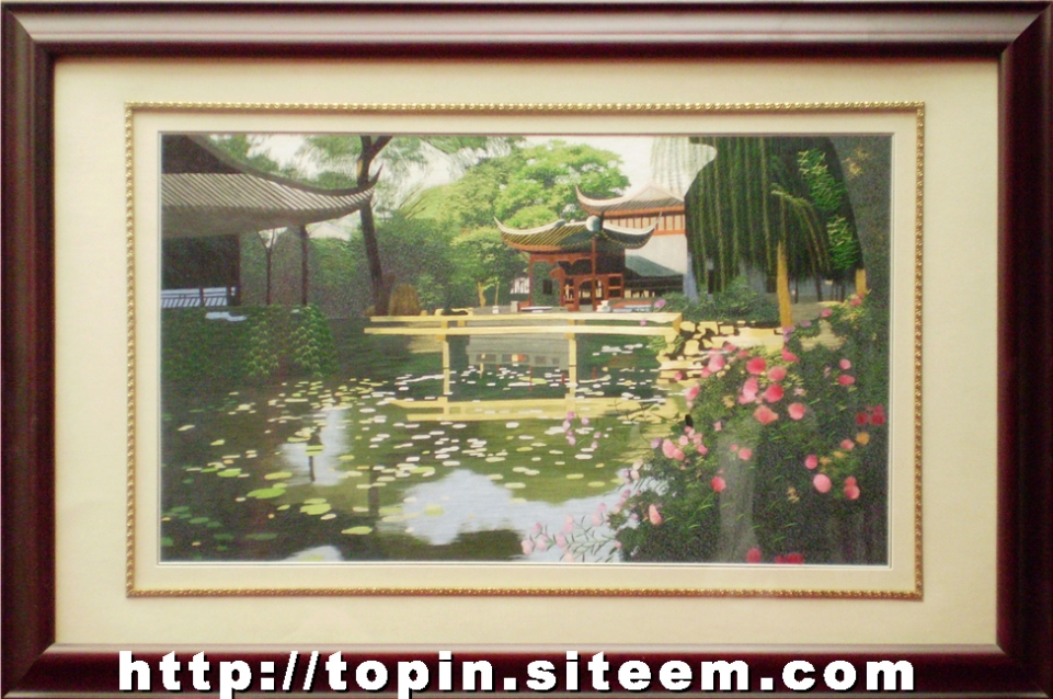 Embroidery Garden Scenery