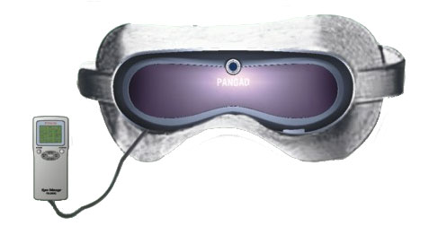 Air-pressure eye massager