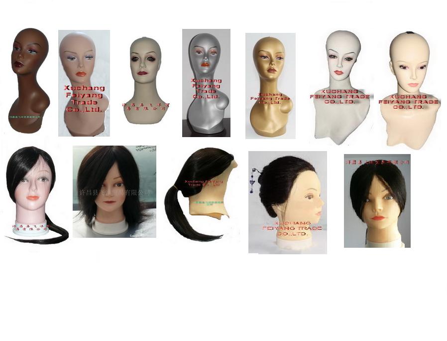 lesson wig, training head, practsing wig, mannequin head, model head