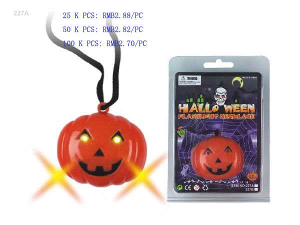 Halloween flash light necklace