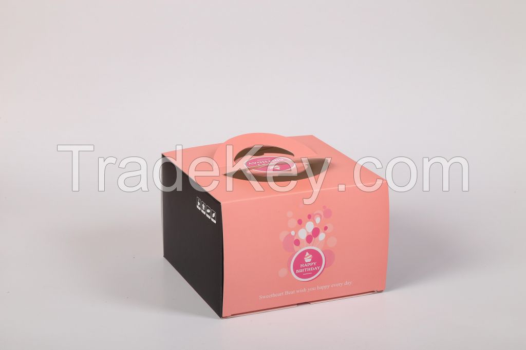 Card Paper Box with Handles