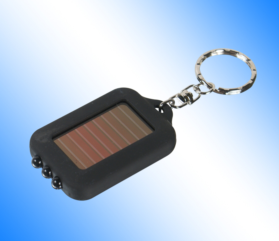 Solar Flashlight Keychain