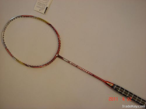 Sell Badminton Racket, Full Graphite with Chrome Shinning Printing