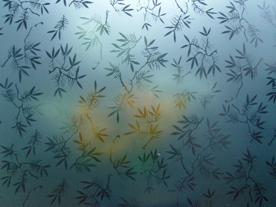 acid etched glass