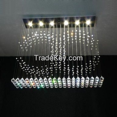 LED Modern Crystal Chandeliers Pendant Lightings for Restaurant 8027-6