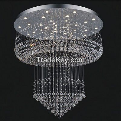 Luxury Hotel Project Lighting Crystal LED Chandelier Pendant Light 6035-34