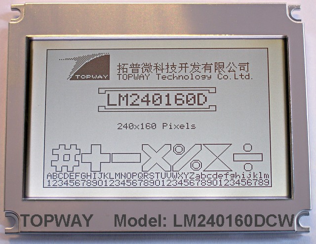 Energy saving graphic LCD display module