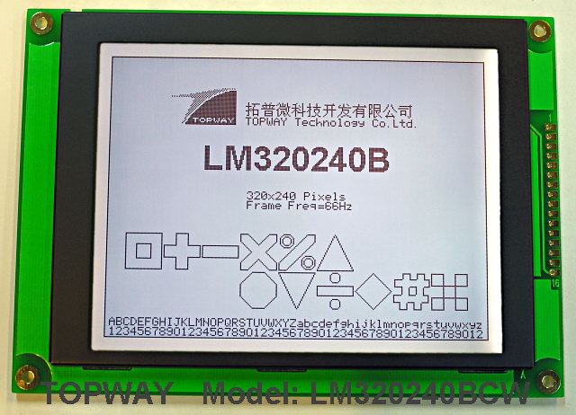 LCD display module for ARM9 processor