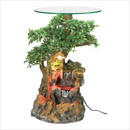 Bonsai Forrest Accent Table/Fountain