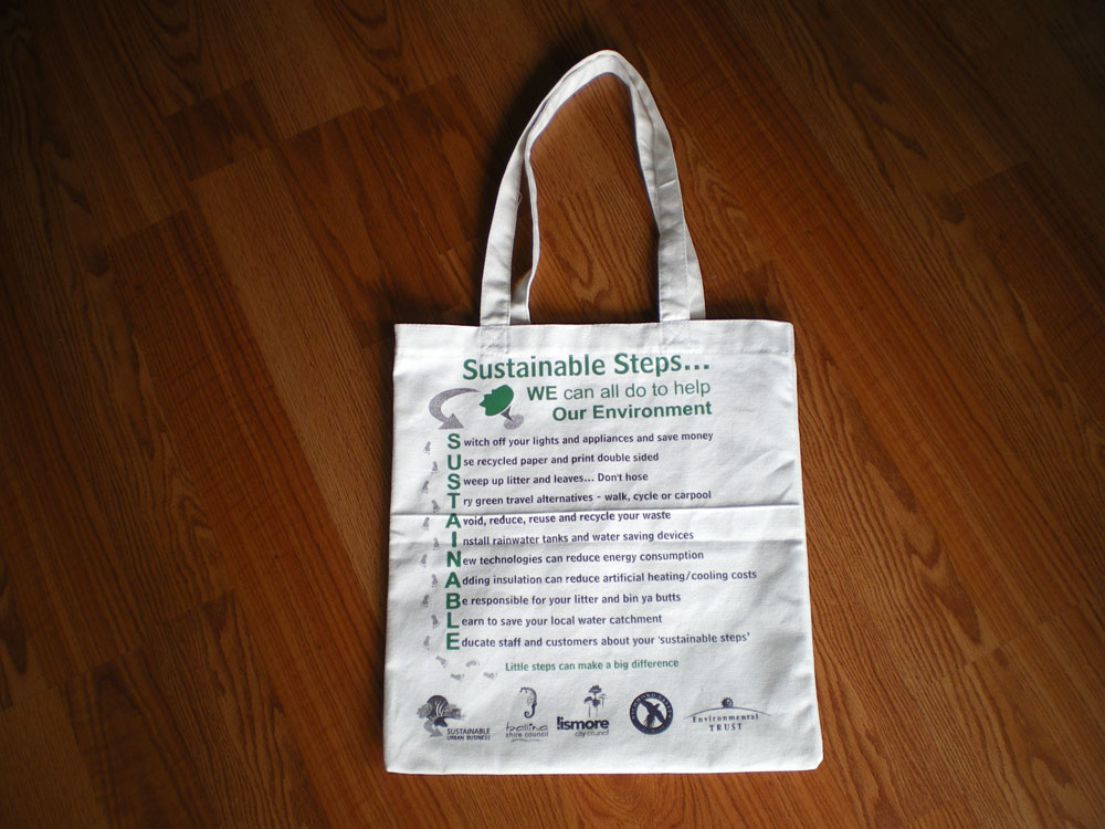 recycled cotton bags