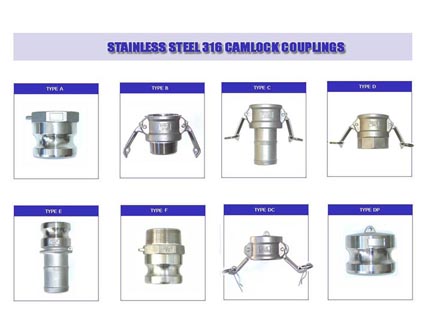 SS316 camlock couplings