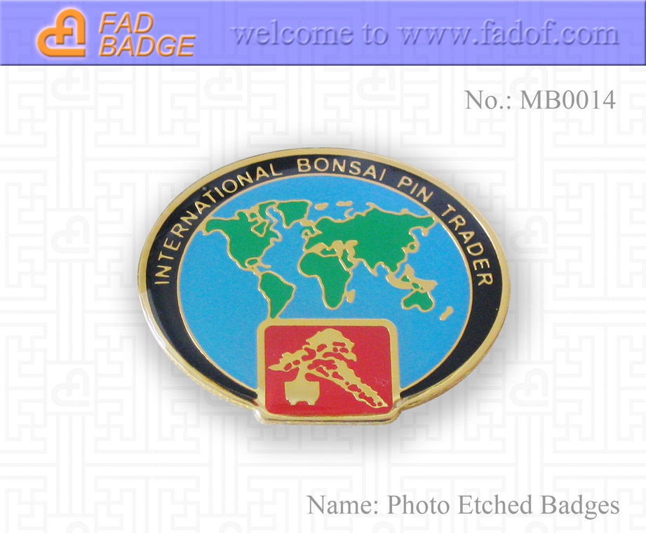 Photo Etched Metals badges