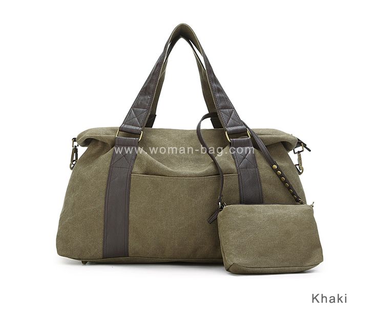 Young Canvas Woman Handbag Shoulder Bag Large