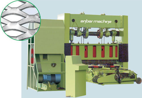 Grating type expanded metal mesh machine