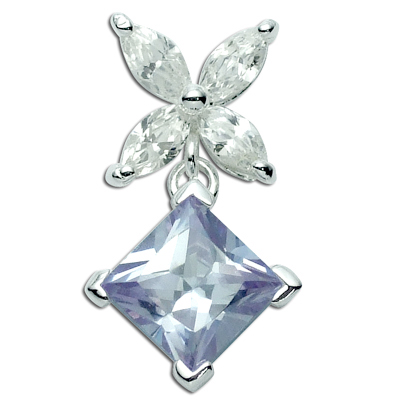 925 sterling silver pendant-cz