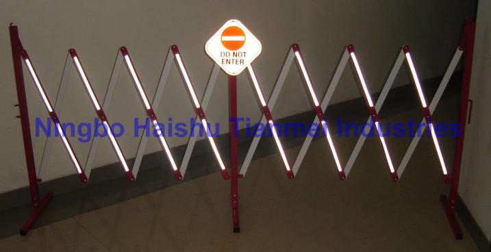 Folding barrier , crowd control barrier