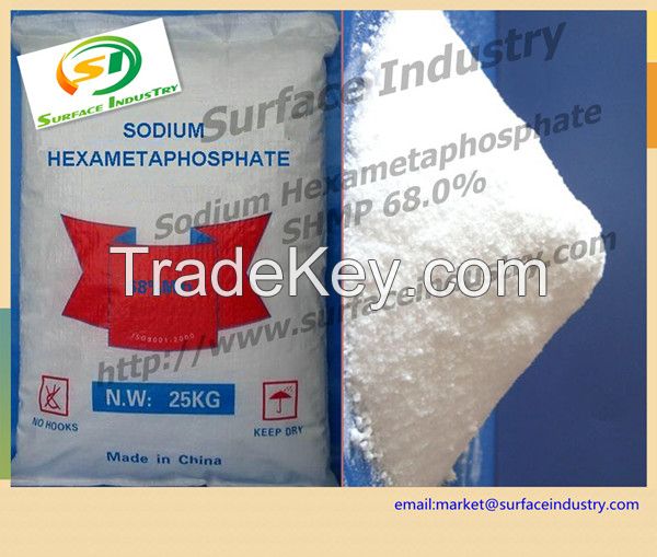 Industry Grade Sodium Hexametaphosphate,SHMP 68.0%