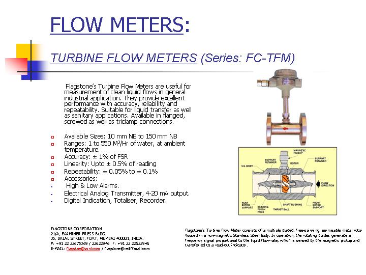 Turbine Flow Meter