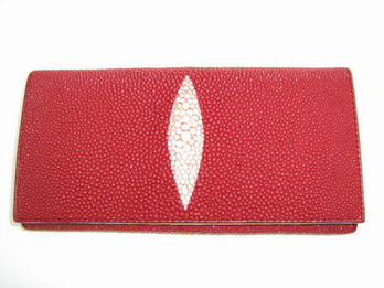 Sell stingray skin leather check book wallet