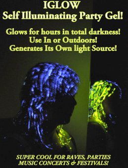 NEW PRODUCT DISTRIBUTORS WANTED iGLOW GLOW IN THE DARK HAIRGLE ONE OF A KIND NO COMPETITION