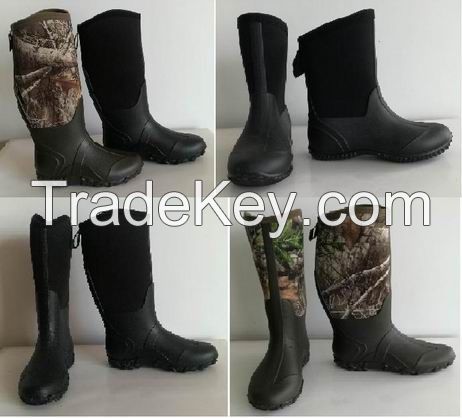 Man Camo Neoprene Boots, Heat Preservation Boots, Waterproof Male Neoprene Boots, Hunting Boots, Injection Neoprene Camo Boot, Cheap Neoprene Rain Boots