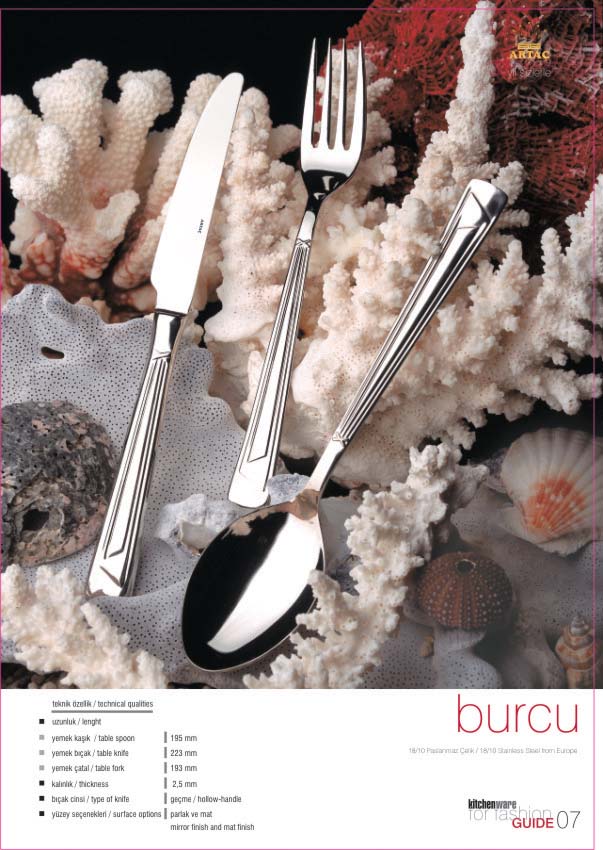 BURCU Flatware Model.