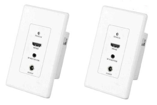 Wall Plate HDMI &amp; IR Repeater CAT5 Extender