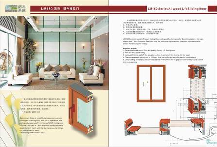 LM70 Aluminium-wood window, door