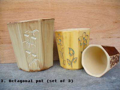 Octagonal pot