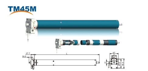 45mm Manual type Tubular motor