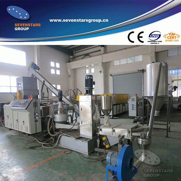 PE PP Plastic film granulator / waste film pelletizing machine