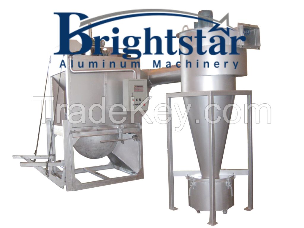 High speed hot aluminium dross processing machine