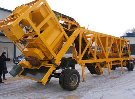 Mobile Concrete Mixing Plant