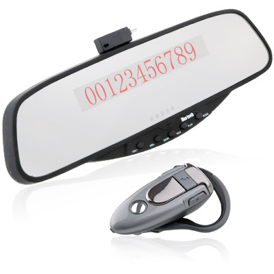 Bluetooth handsfree rearview Mirror