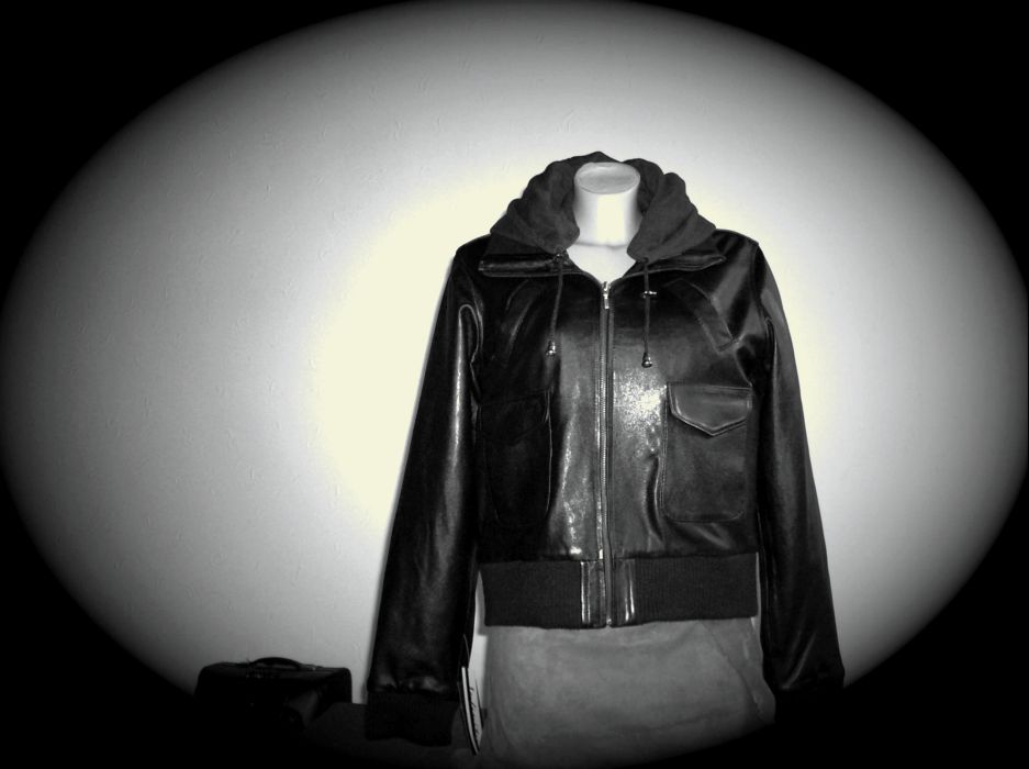 LADY LEATHER  BOMBER