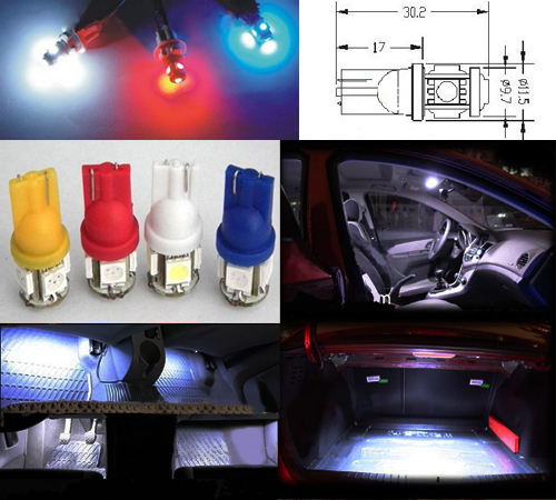 T10 5050 5SMD LED car light 5W5