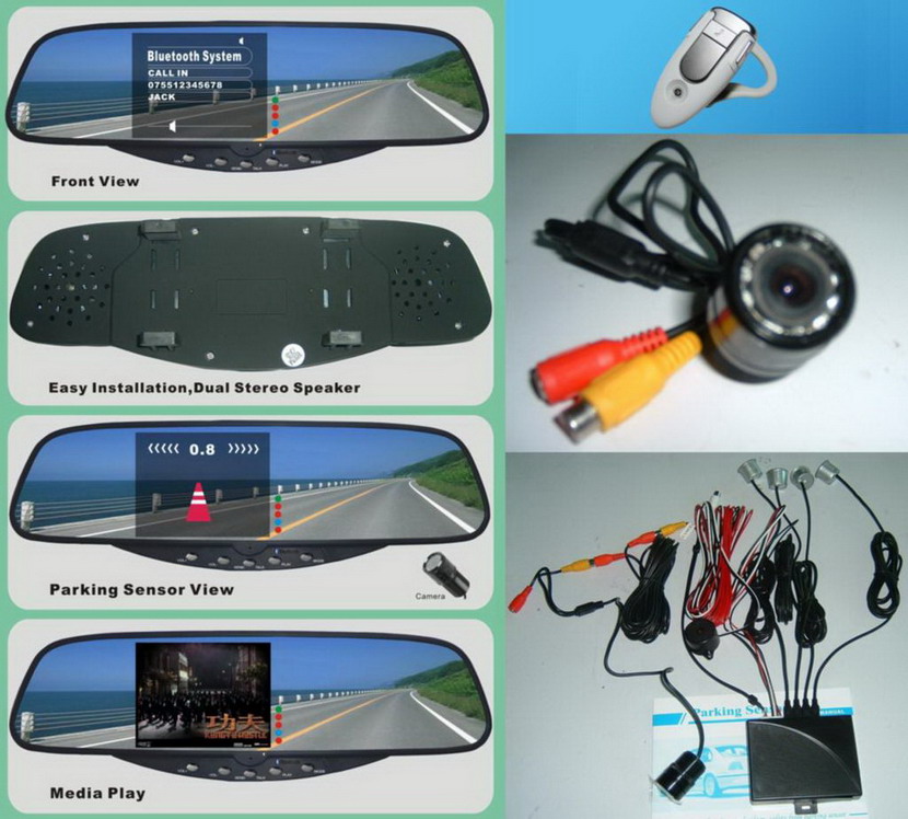 Bluetooth mirror handsfree car kit