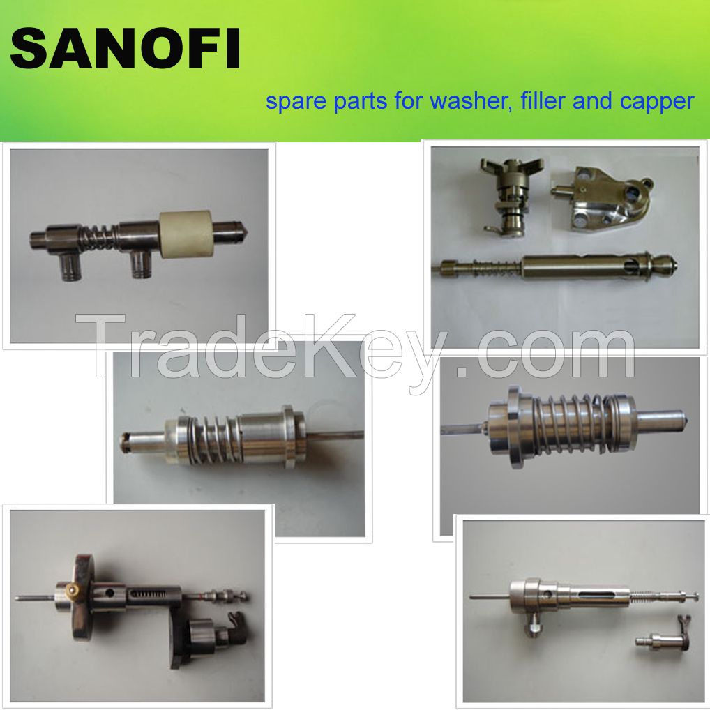 Filling machine parts, filling machine nozzles