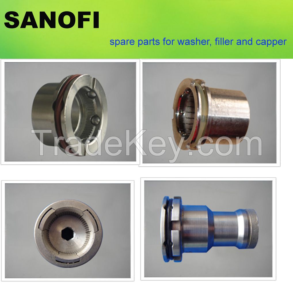 Filling machine parts, filling machine nozzles