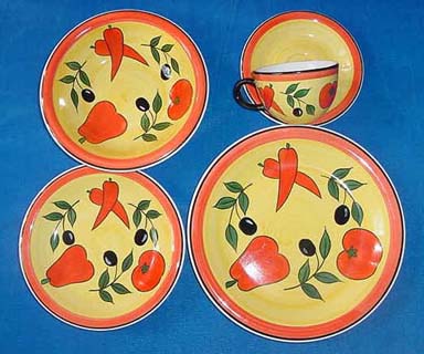 Earthenware Fruit Handpainted